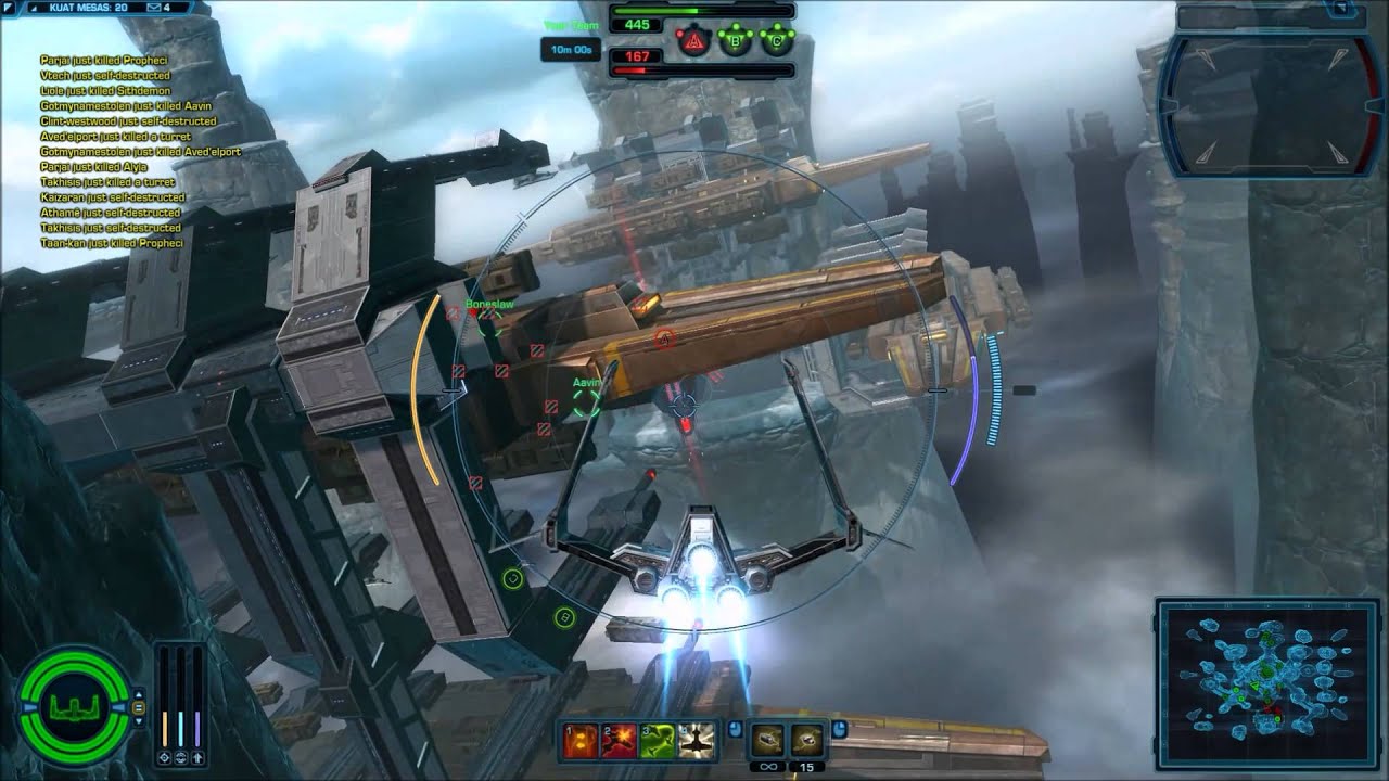 SWTOR Galactic Starfighter Space PVP #4 - Kuat Mesas on the PTS (Public Test Server)