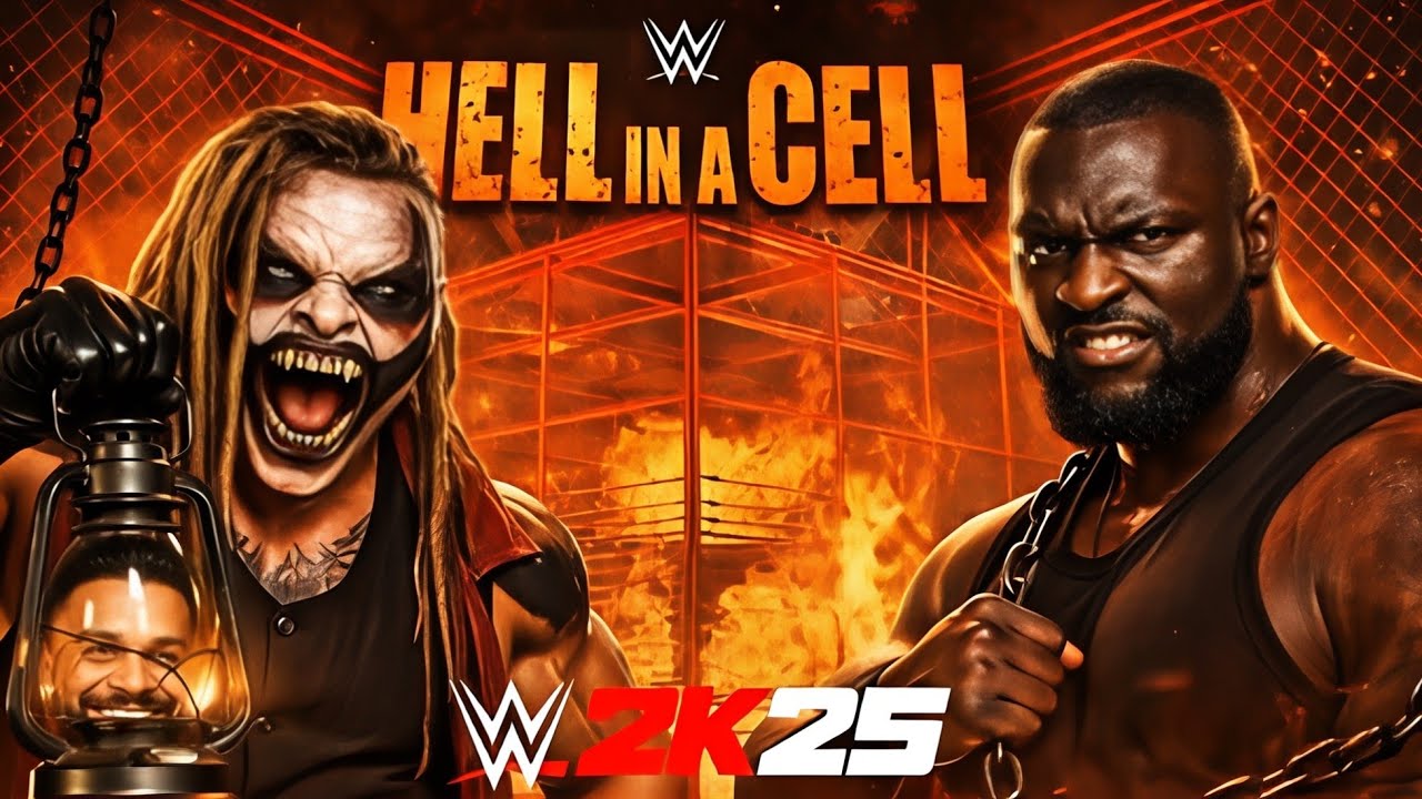 Monster vs Monster! The Fiend Bray Wyatt vs Omos – Hell in a Cell | WWE 2K25