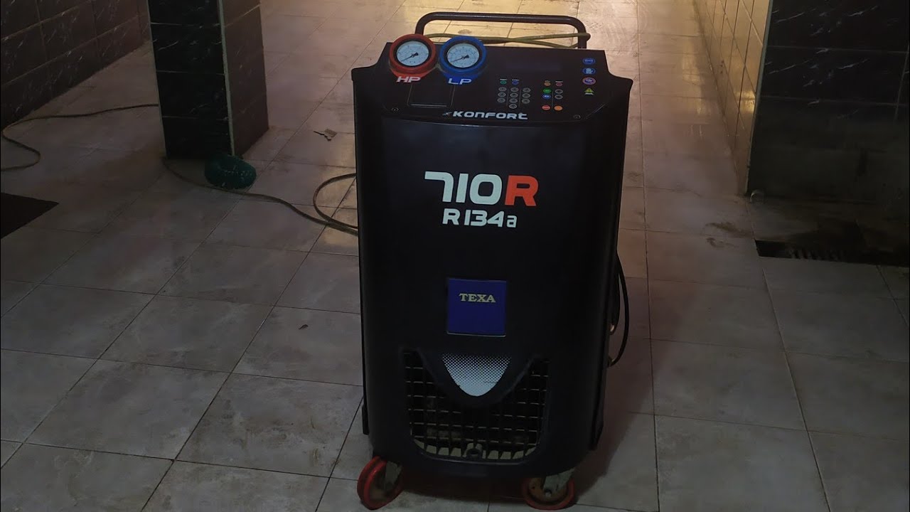 صيانه جهاز شحن الفريون تكسا 710 الجزء الأول .. texa 710 freon charging machine maintenance (part1)