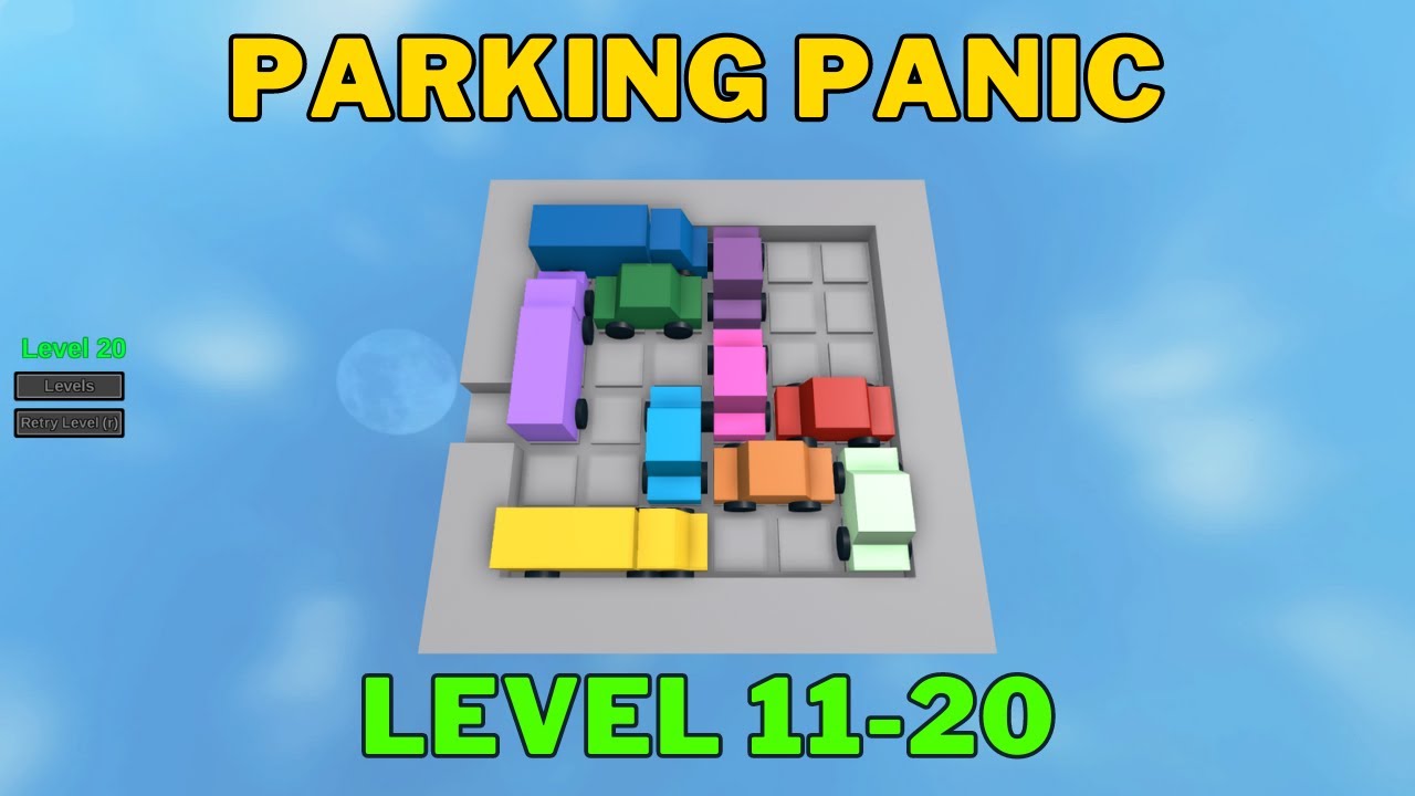 Roblox Parking Panic Full Walkthrough [11 To 20 Level] Intermediate Solution