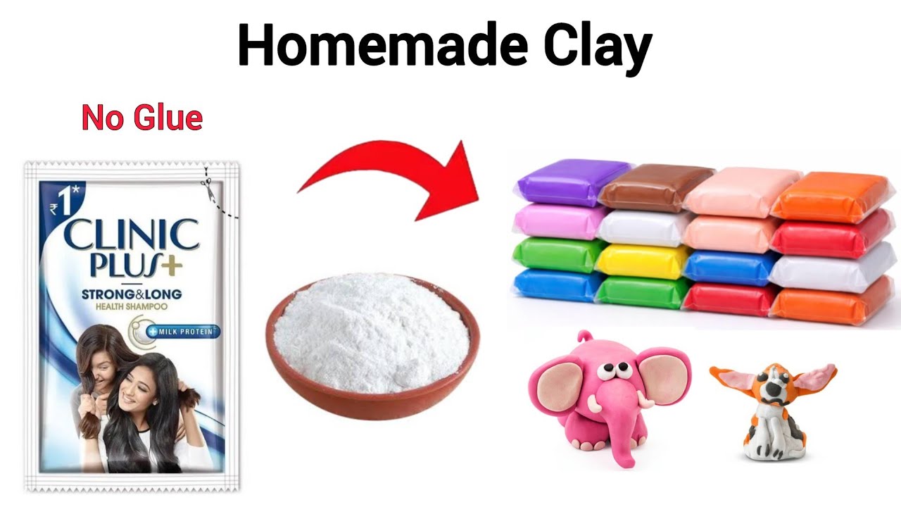 Diy Homemade Clay | How to make clay at home whithout using glue | perfect Clay for kids