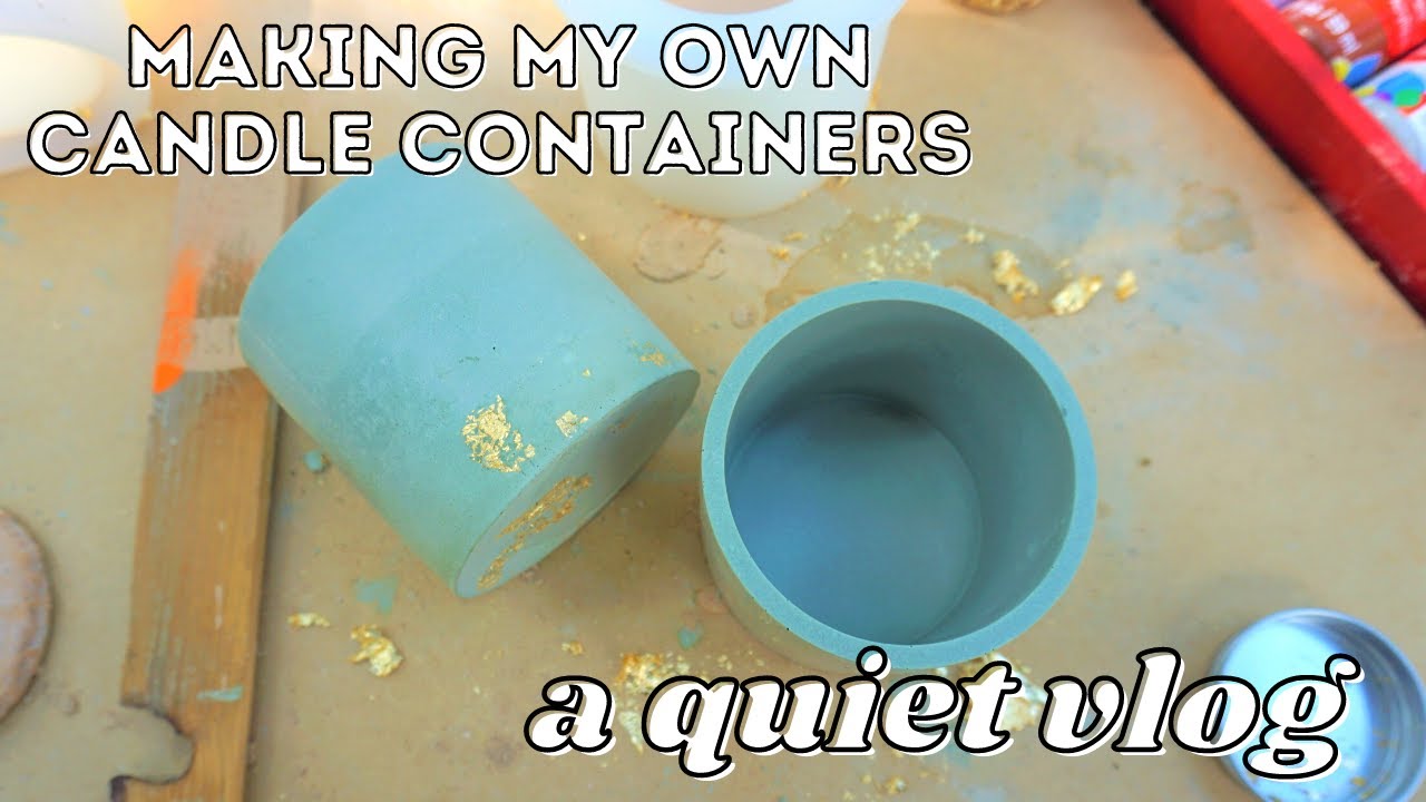 a slow morning | home roasted coffee & making my own cement candle containers