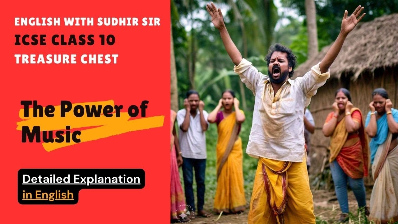 The Power of Music | Poem by Sukumar Ray | ICSE Class 10 Treasure Chest | English with Sudhir Sir