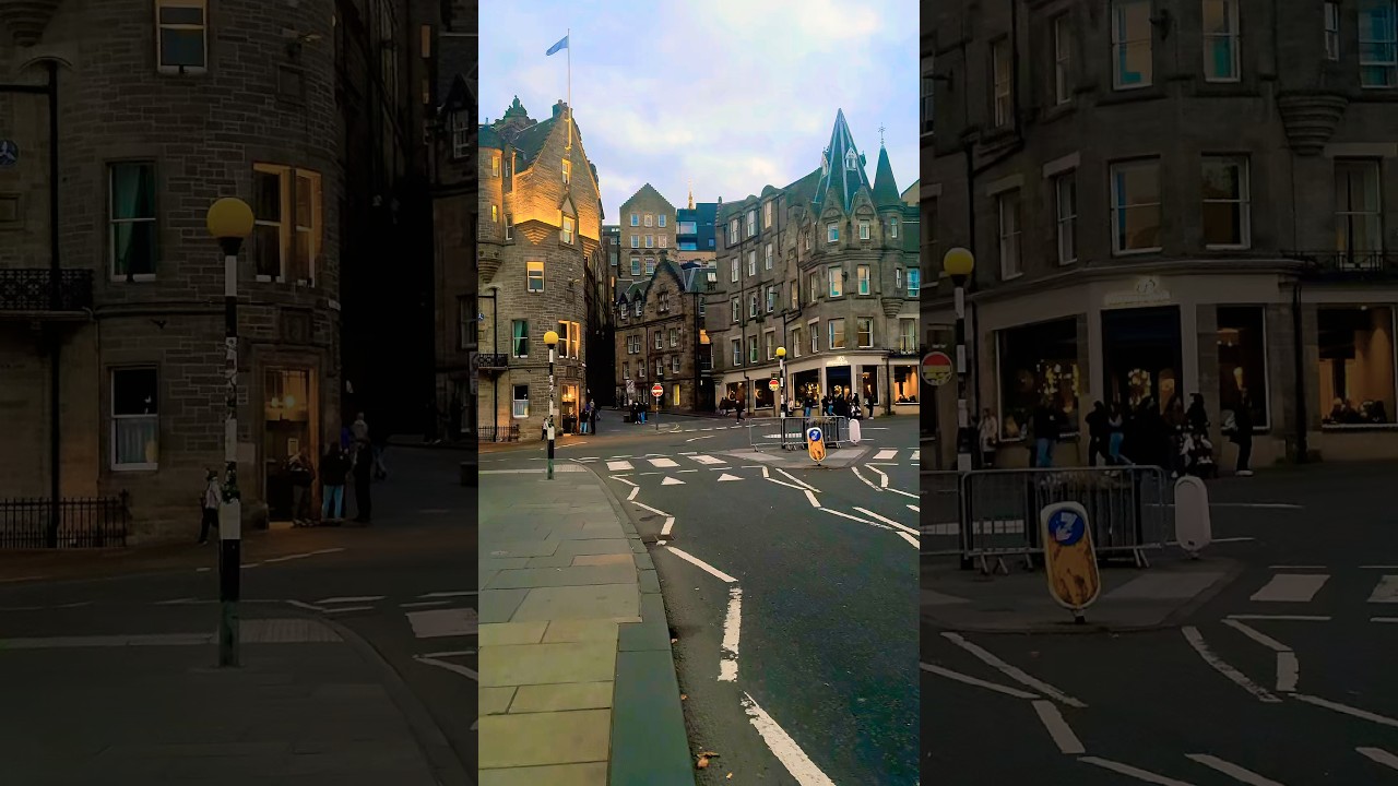 Victorian Charm of Cockburn Street ✨ | Magical Night Walk in Edinburgh, Scotland 🌙