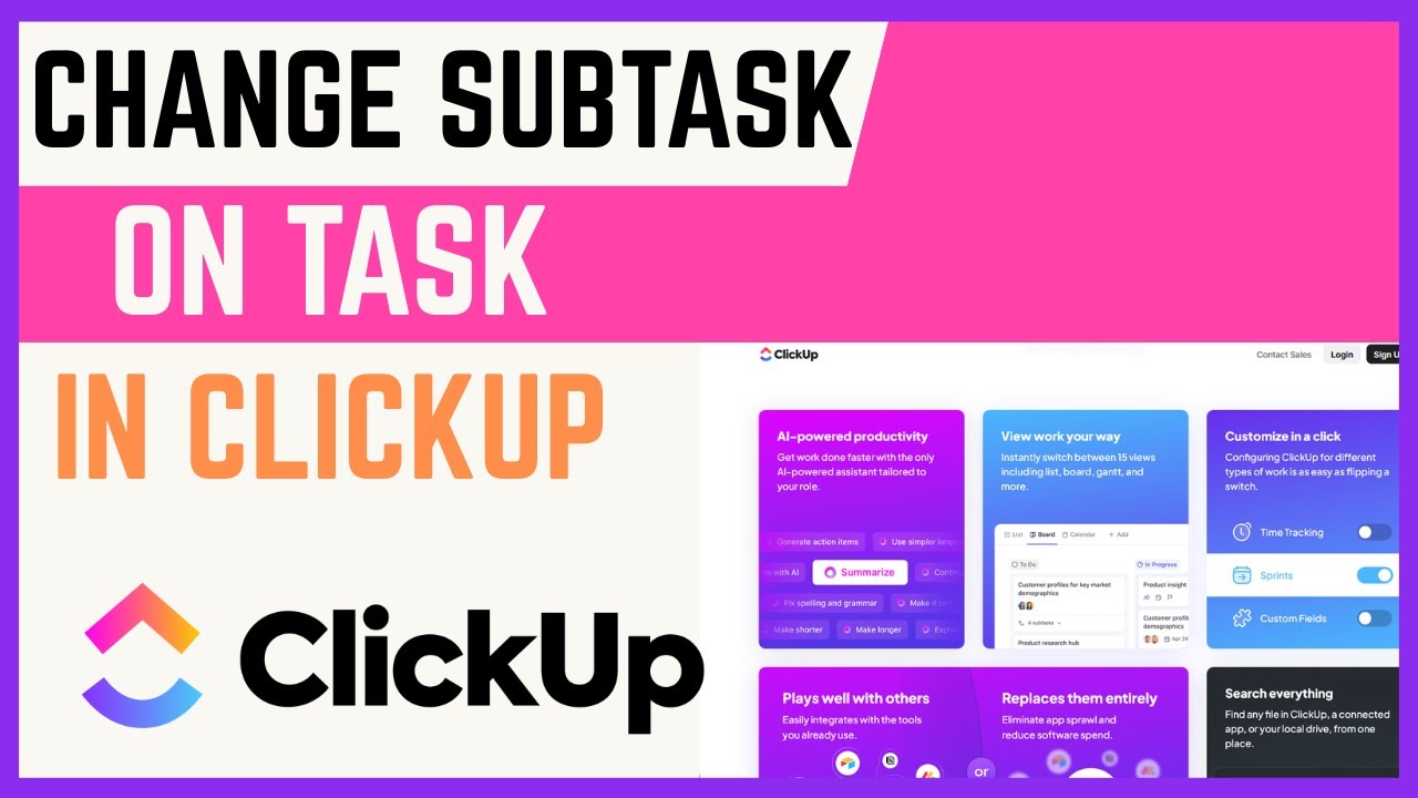 How To Convert Sub-Task To Task In ClickUp
