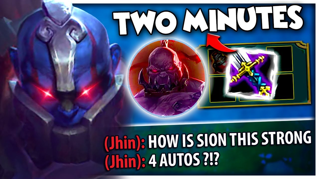 What happens when you give a BF SWORD to SION at 2 MINUTES 😨