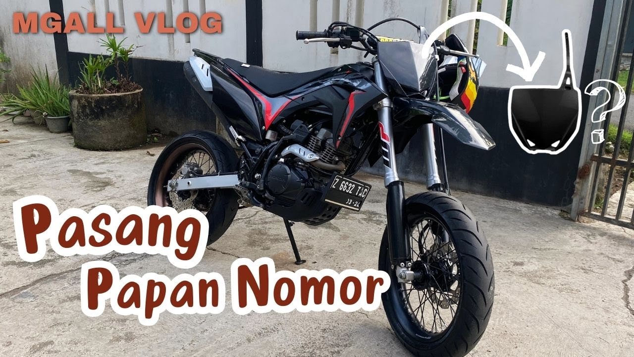 MODIF RECEH PARAH | PASANG PAPAN NOMOR YZ 85 + DUDUKAN SPEEDOMETER DI CRF 150L...