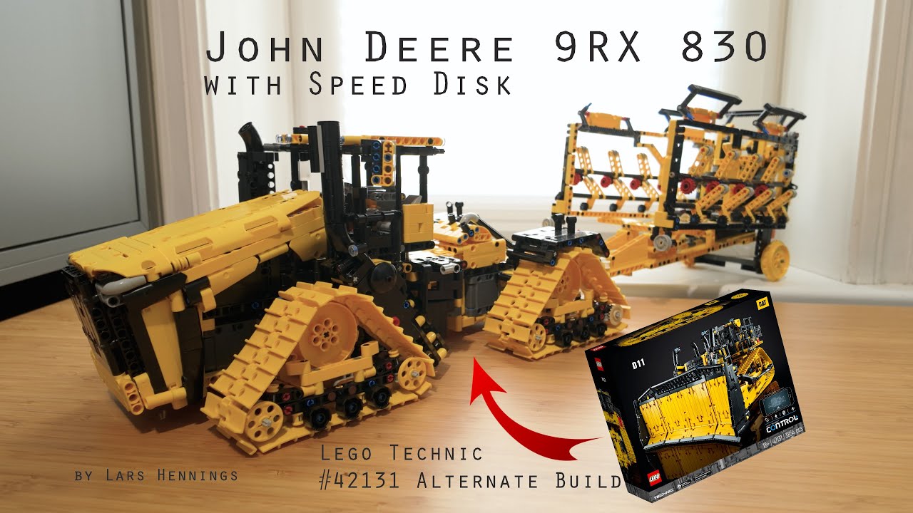 Lego Technic John Deere 9RX 830 with Speed Disk! - A #42131 alternate build!