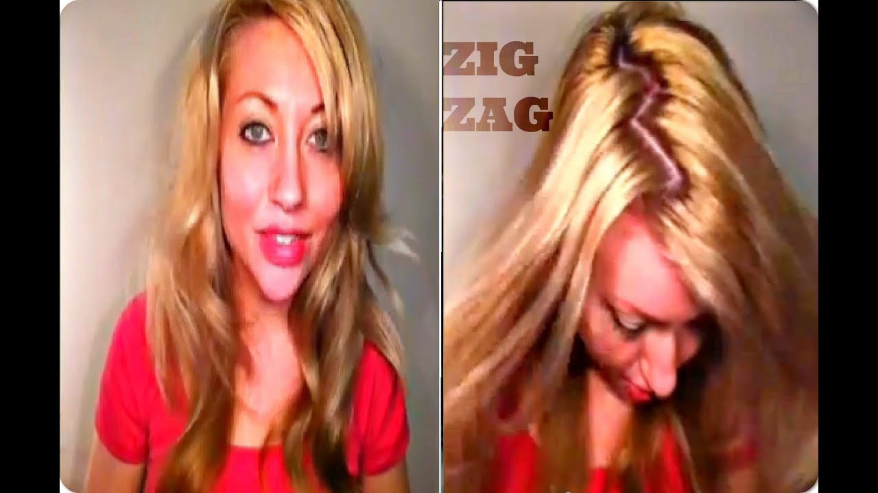 How To Do A Zig Zag Part - For Thin Hair