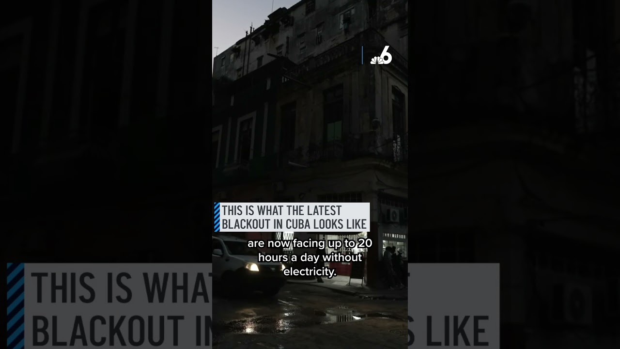 This is what the latest blackout in Cuba looks like