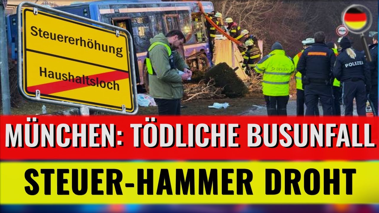 STEUER-HAMMER DROHT, TÖDLICHE BUSUNFALL, Großbrand