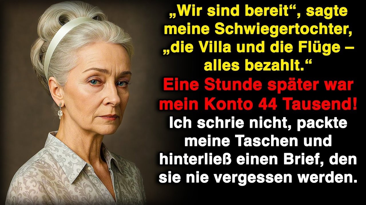 Schwiegertochter sagte  „Malediven Urlaub, Flüge bezahlt “ Eine Stunde später  44 000 €!