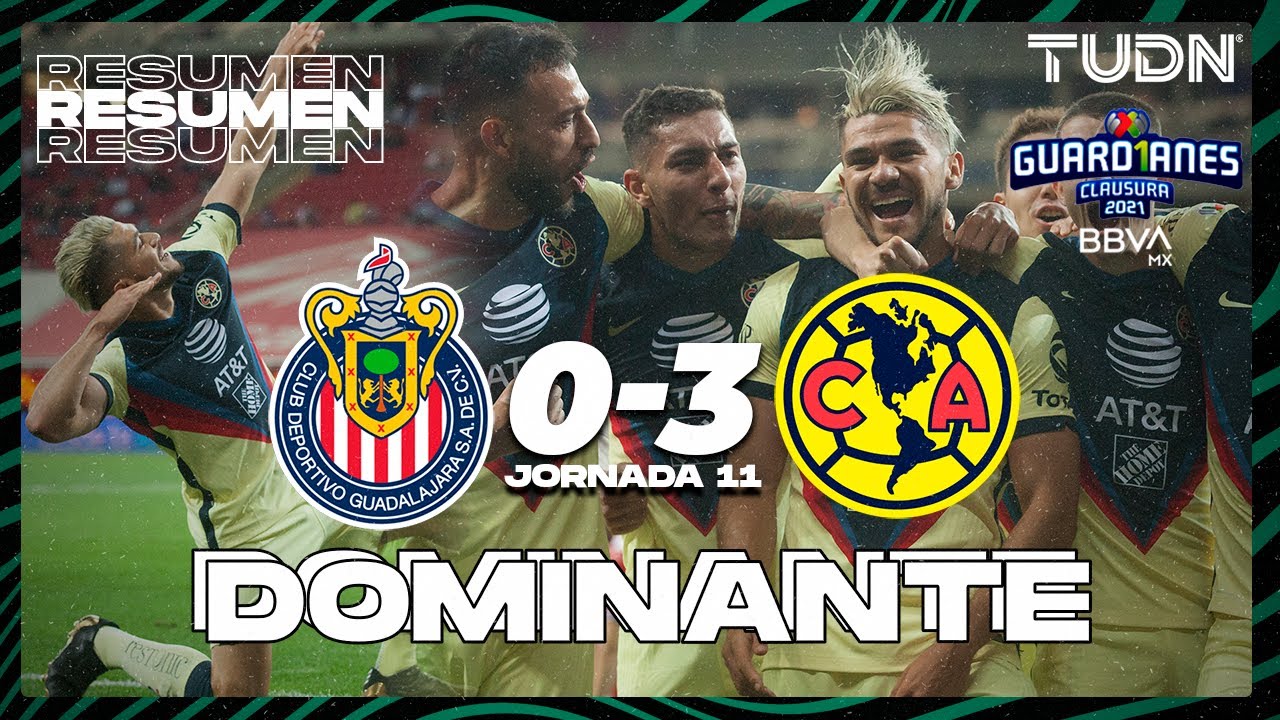 Resumen y goles | Chivas 0-3 América | Torneo Guard1anes 2021 BBVA MX - J11 | TUDN