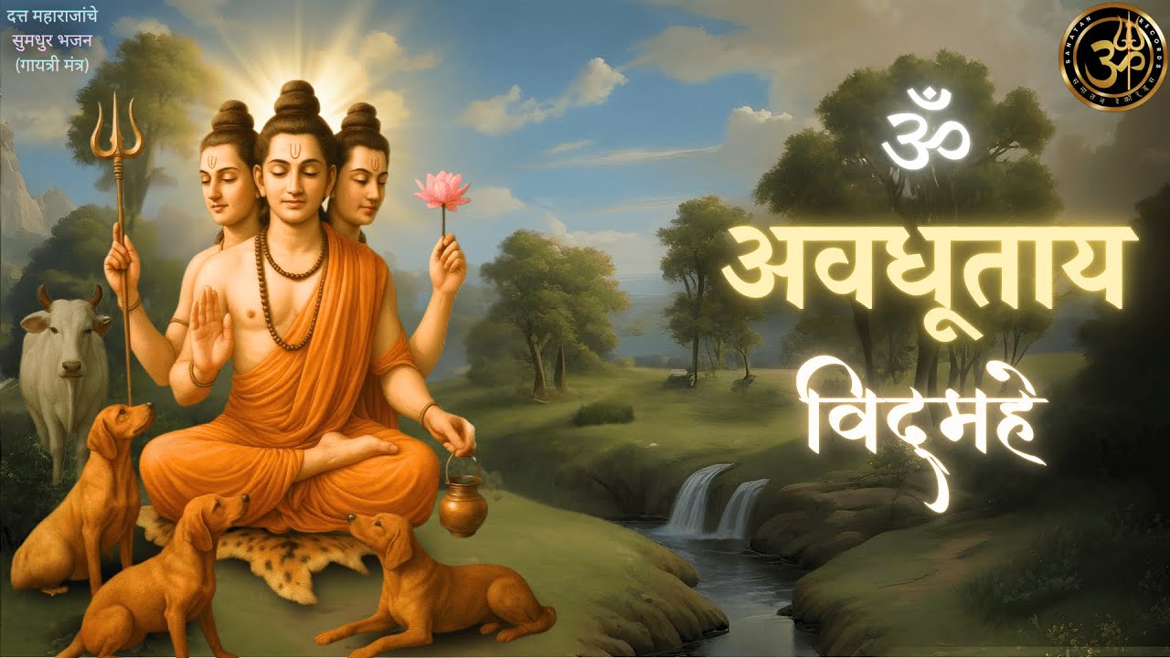 Om avdhutay vidmahe | श्री दत्त गायत्री मंत्र | Datta Gayatri Mantra | Marathi Bhajan | मराठी