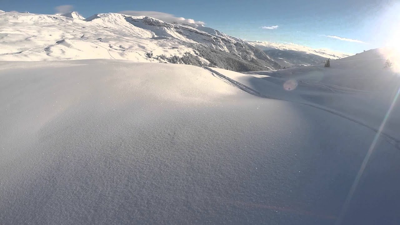 LAAX - backcountry skiing with my GoPro Hero3+, Crap Sogn Gion - 18012015