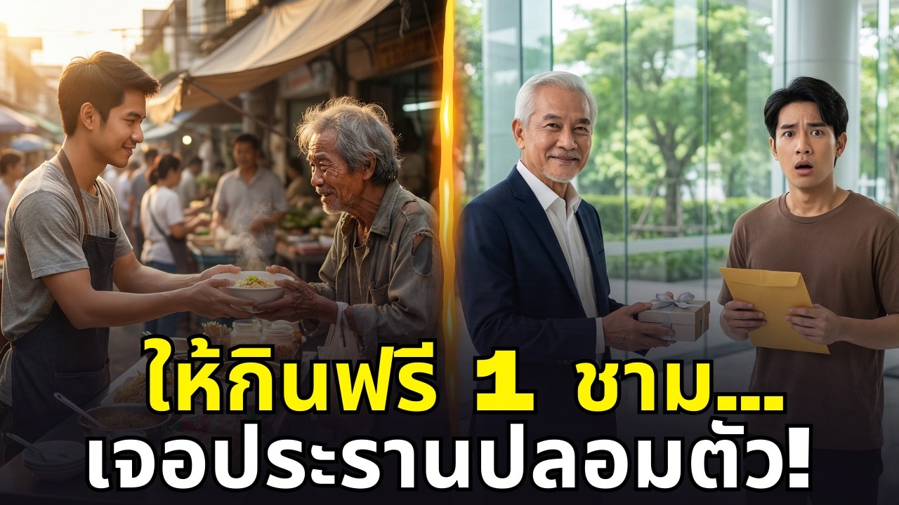 ให้ขอทานกินฟรี 1 ชาม ไม่รู้ว่าเป็นประธานบริษัท! ผ่านไป 1 ปีเขากลับมาตอบแทนจนอึ้ง