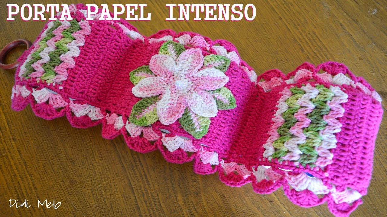 PORTA PAPEL HIGIÊNICO INTENSO DE CROCHÊ