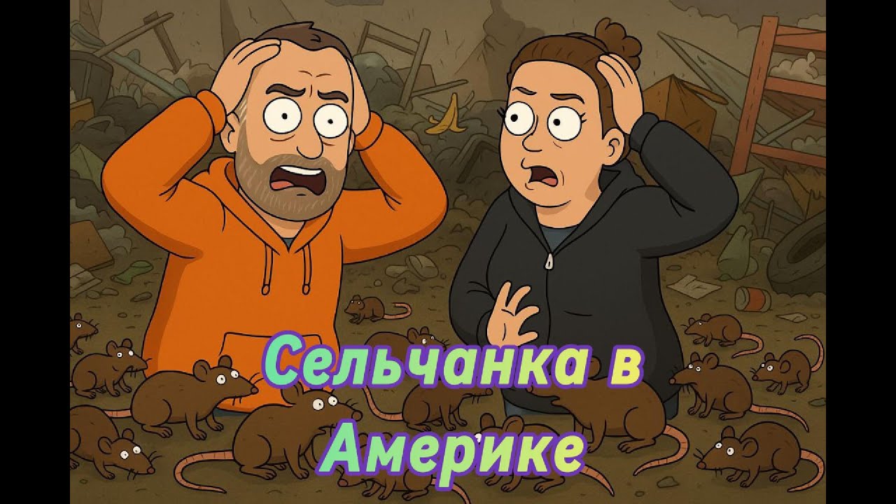 Сельчанка в Америке! Догосподарювалися! Щурі під ногами плутаються!