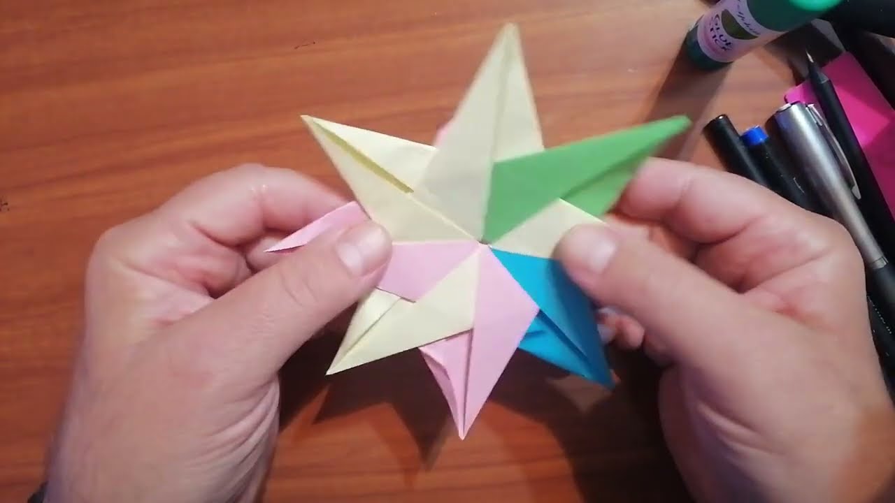 Origami Star from Eight Units | Modular Paper Star Tutorial ⭐✨