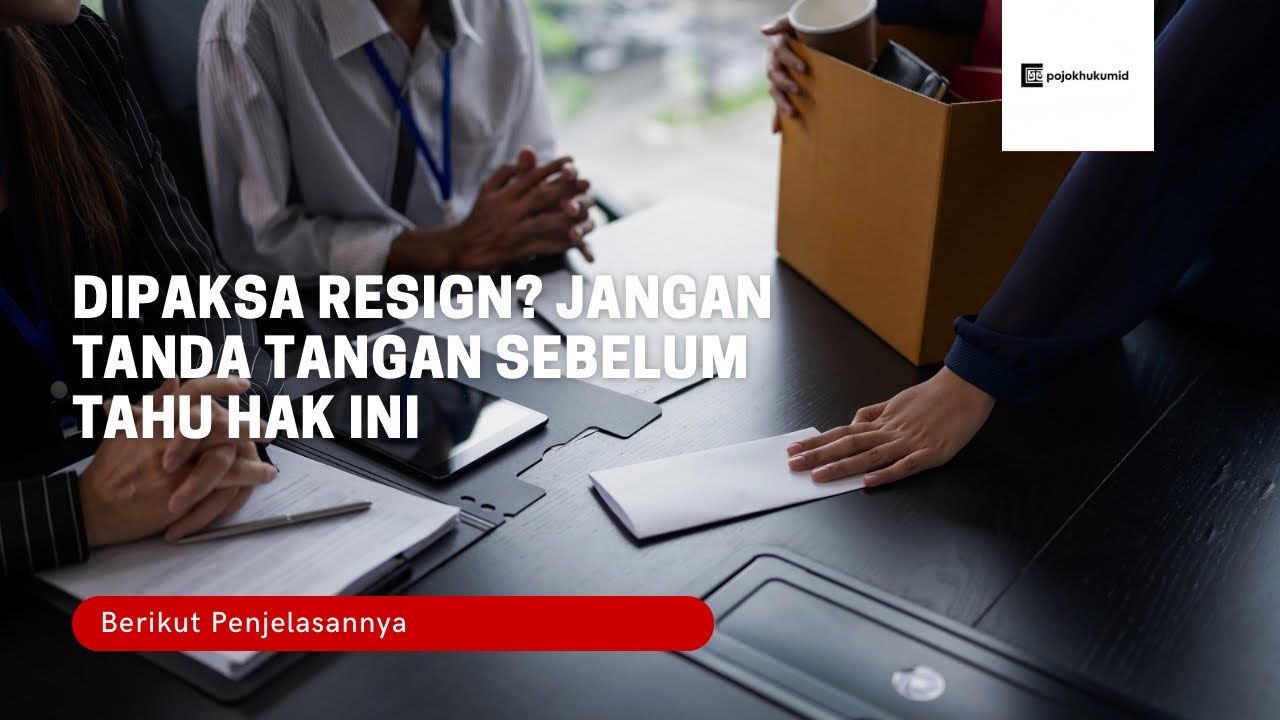Dipaksa Resign? Jangan Tanda Tangan Sebelum Tahu Hak Ini