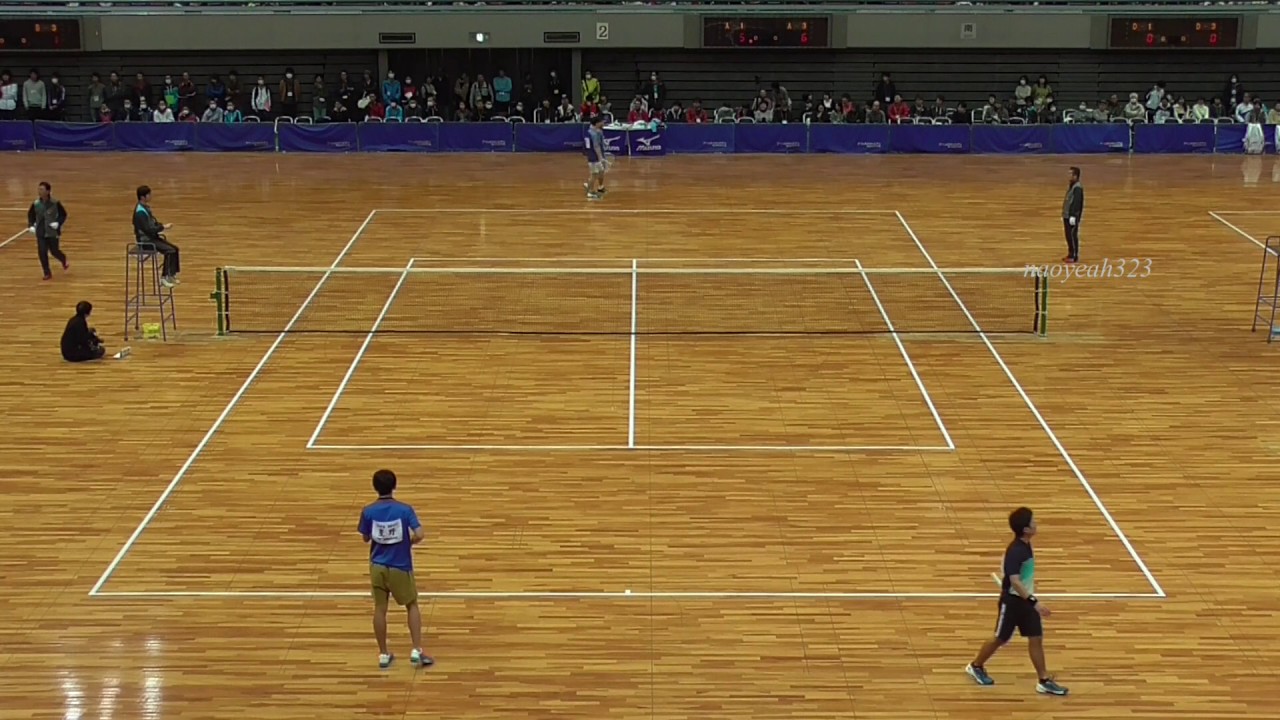 2017年 全日本インドア 男子予選リーグ 船水・星野 対 宮下・花田