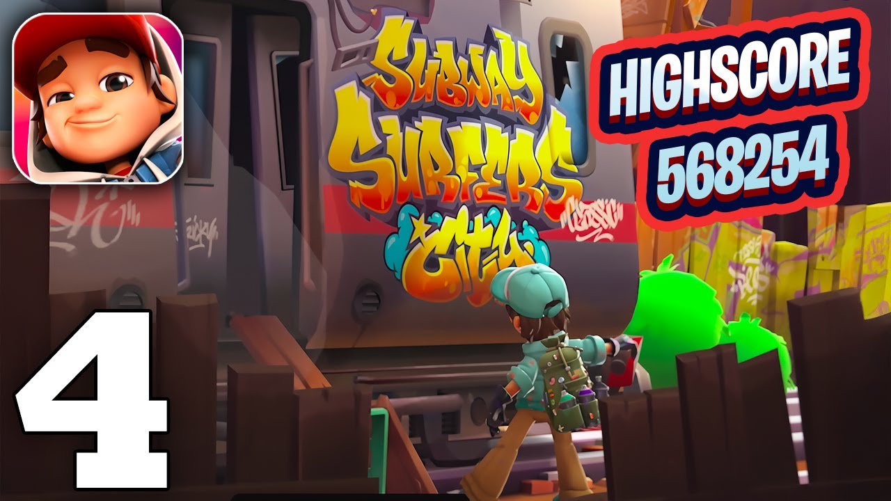 Subway Surfers City Gameplay Walkthrough Part 4 - New Highscore 568254