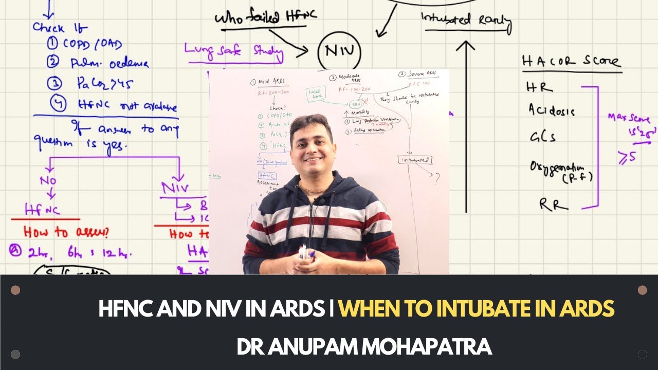 HFNC AND NIV IN ARDS | WHEN TO INTUBATE | HOW TO PREDICT HFNC OR NIV FAILURE | Dr Anupam Mohapatra
