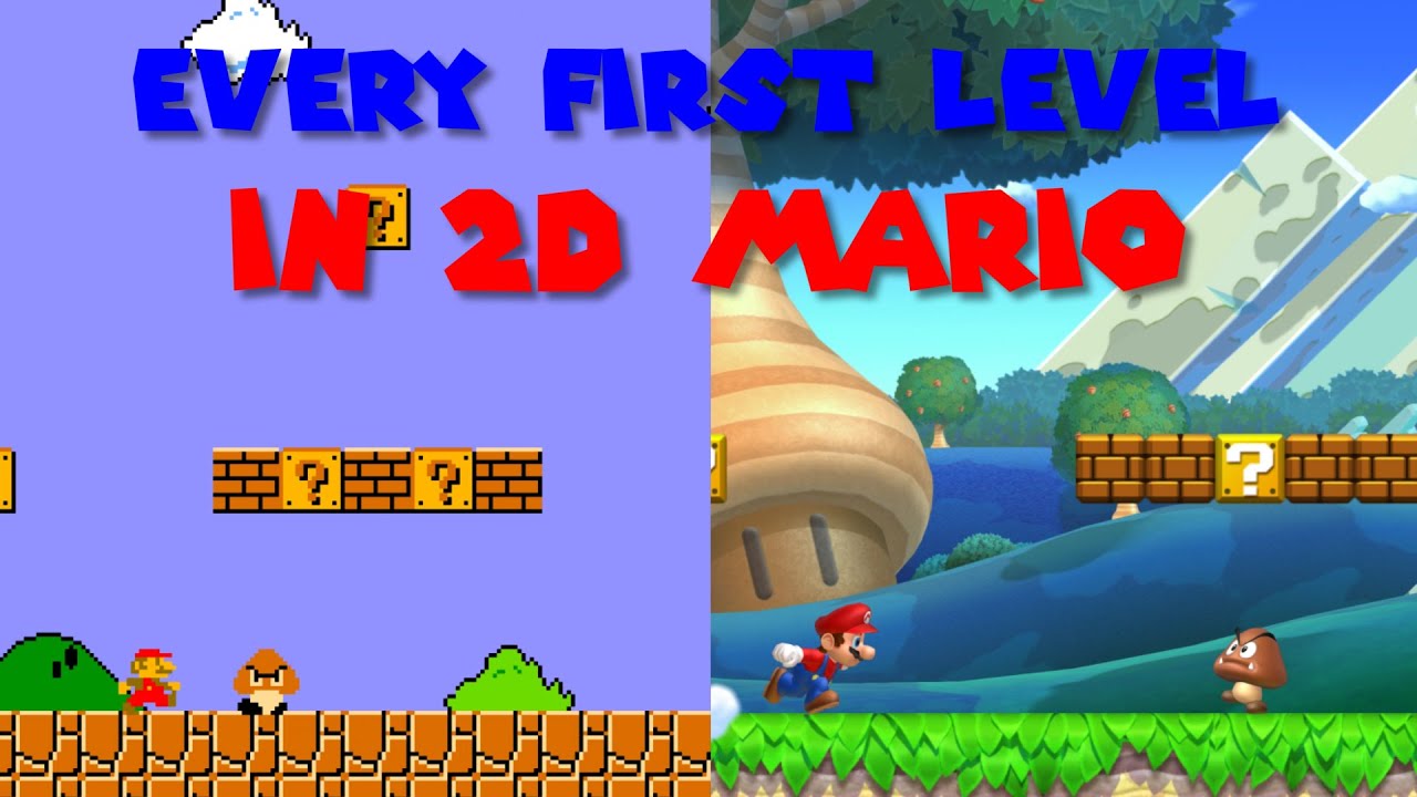 THE FIRST LEVEL FROM EVERY 2D MARIO GAME!!