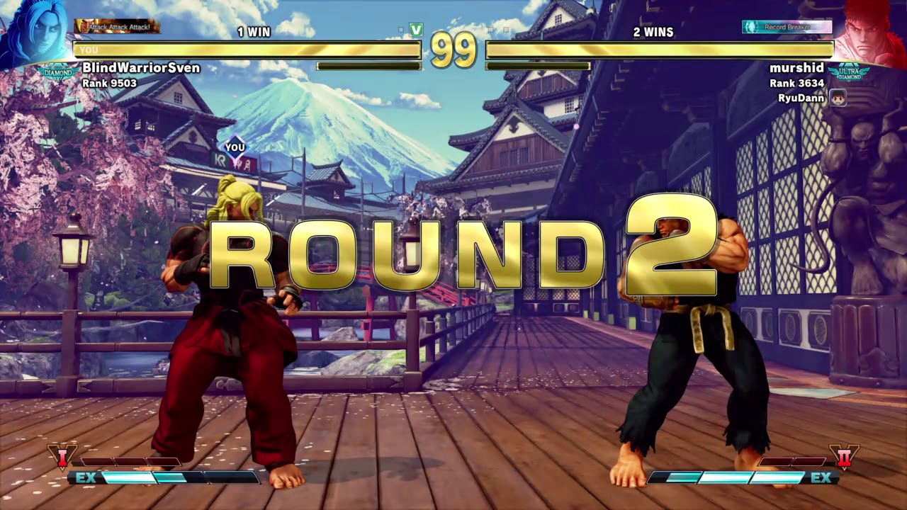 Street Fighter V AE - BlindWarriorSven reaches Super Diamond