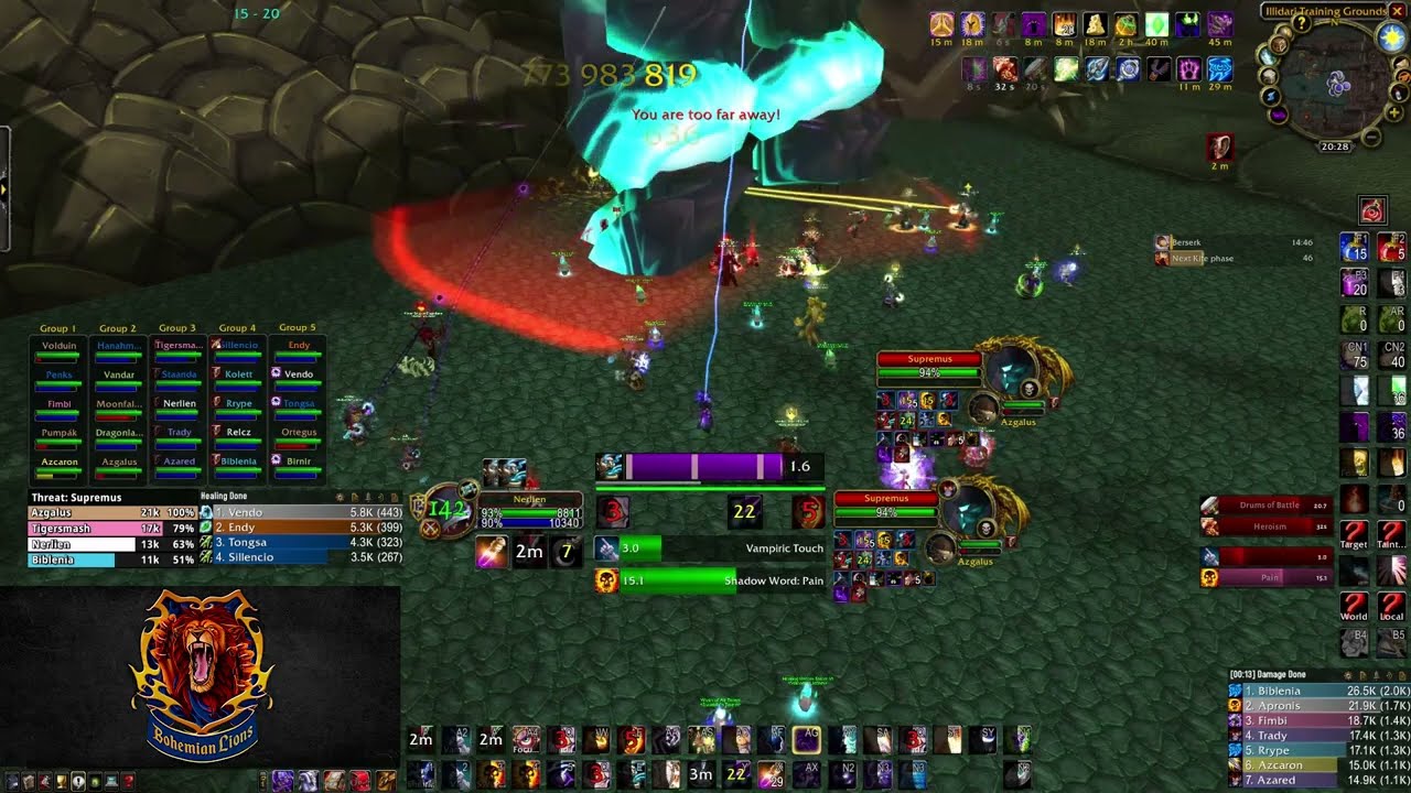 WoW TBC Classic | Supremus Shadow Priest POV (98 parse)