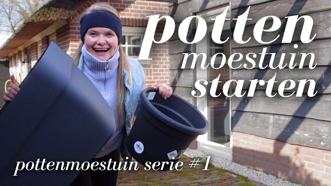 Hoe beginnen, welke potten én 2025 tuinplan: moestuin in POTTEN starten | moestuinieren in potten #1