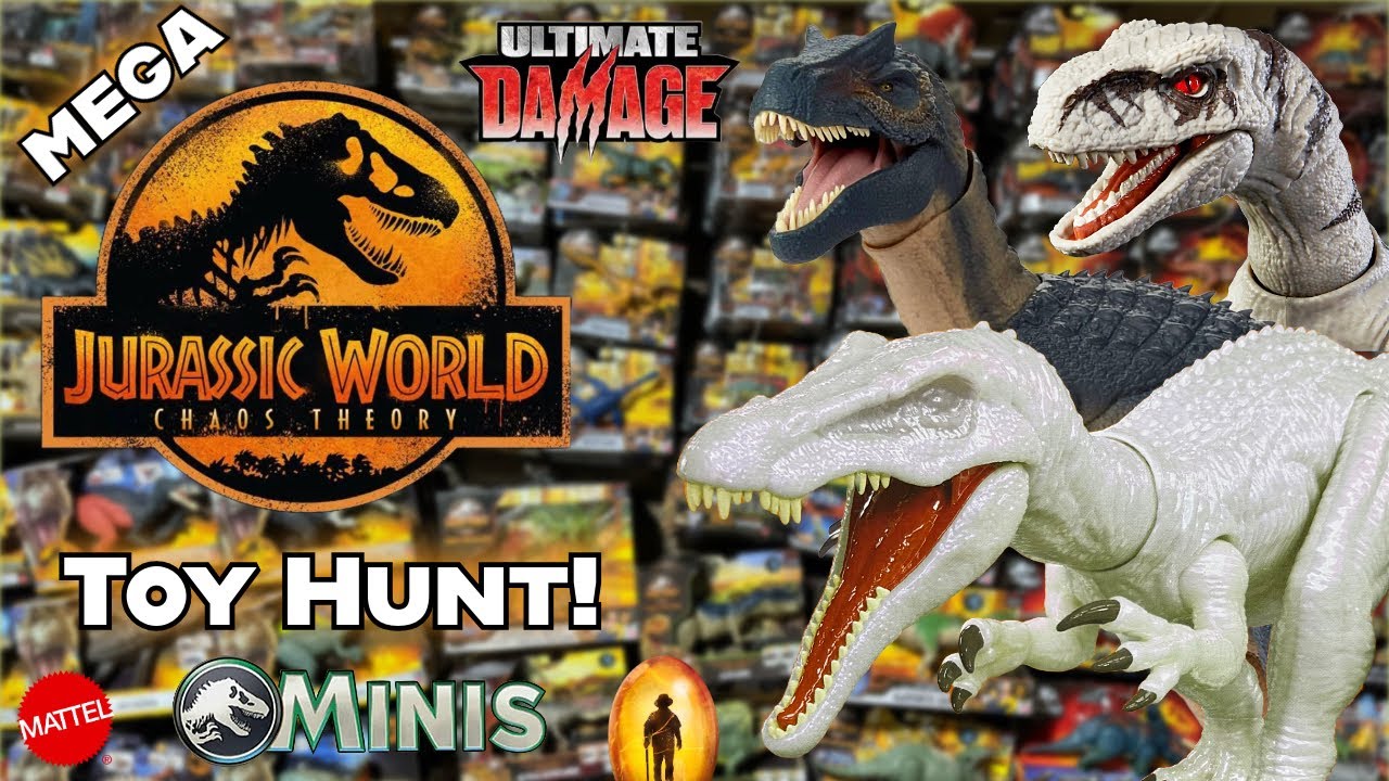MEGA Jurassic Word Toy Hunt! NEW Chaos Theory toys Games Dollar Tree finds + more!!