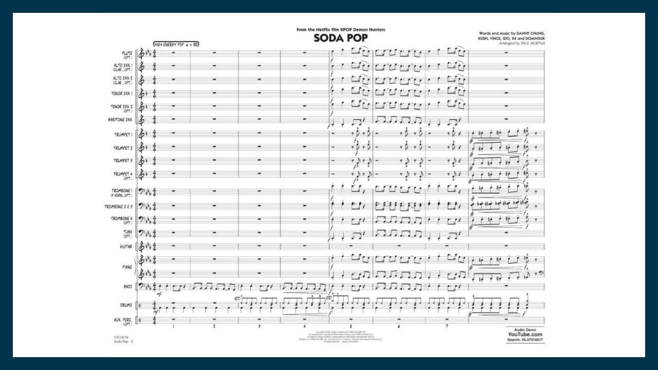Soda Pop (from KPOP Demon Hunters) | Arr. Paul Murtha