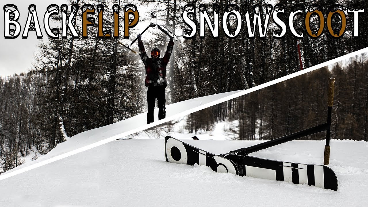 BACKFLIP ON SNOWSCOOT