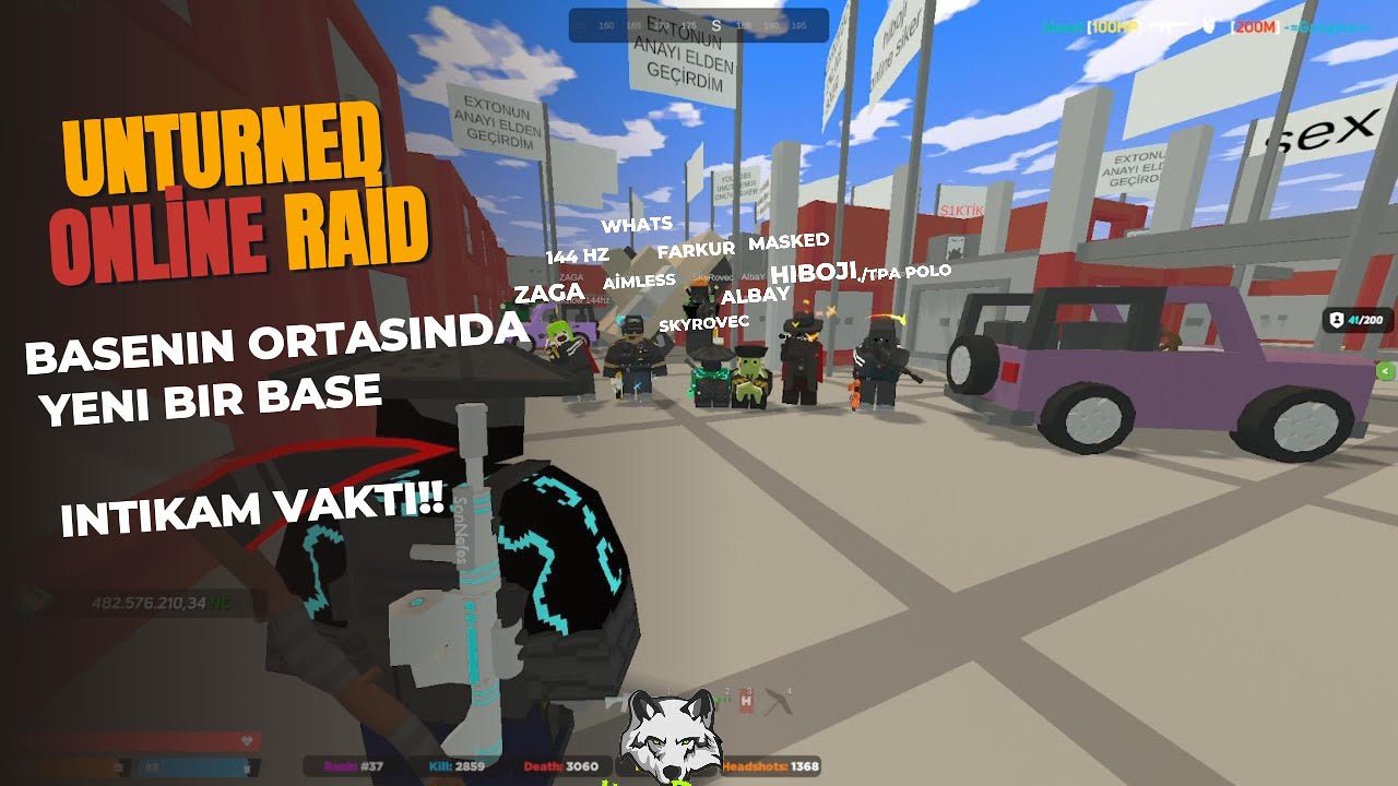 Base İçinde Base / Unturned Online Raid! #4