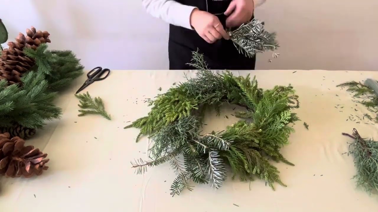 ❣️크리스마스 생화 리스 만들기 _ Christmas Wreath DIY Kit ❣️