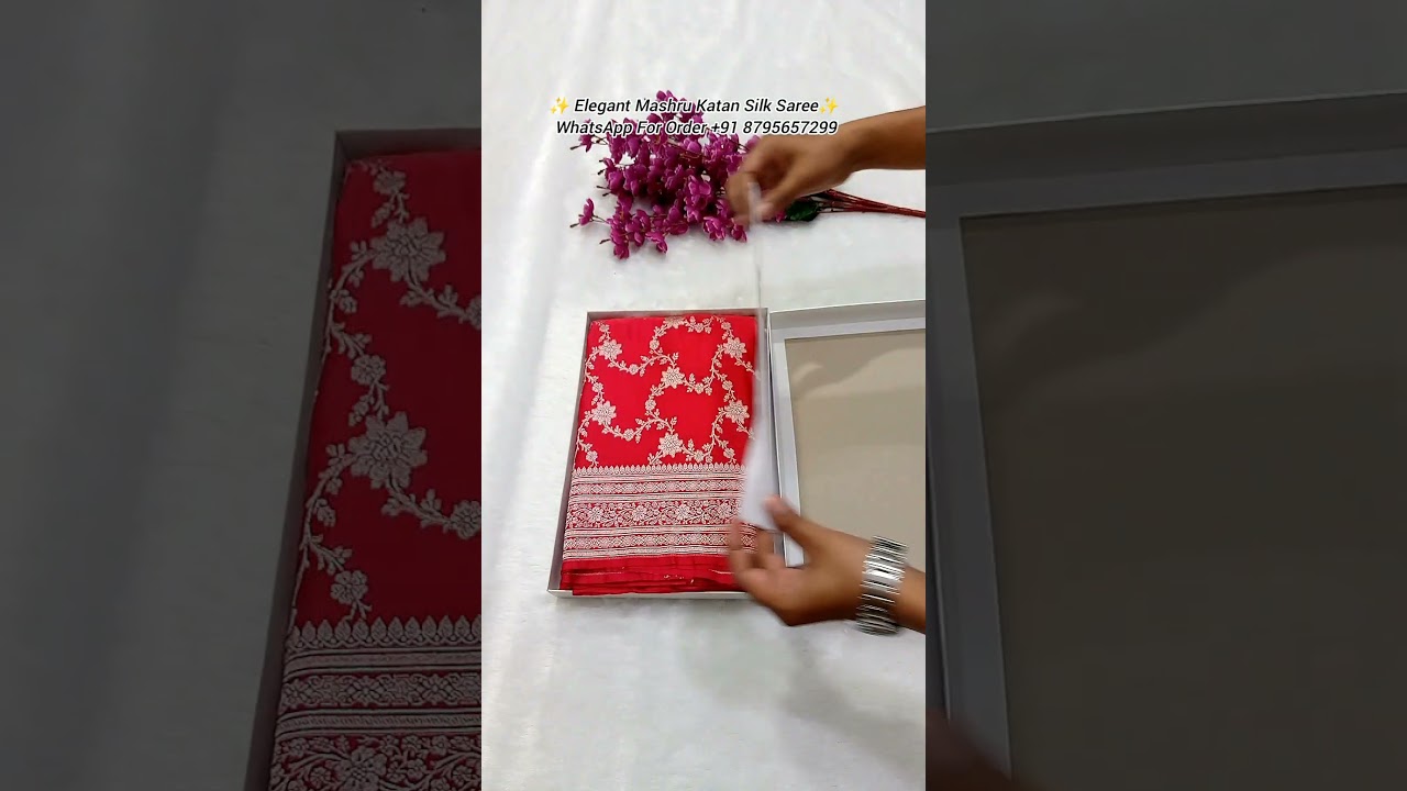 ❣️ Rose Pink Colour Banarasi Mashru Silk Saree #rosepink #banarasisaree #indianattire #floralsaree