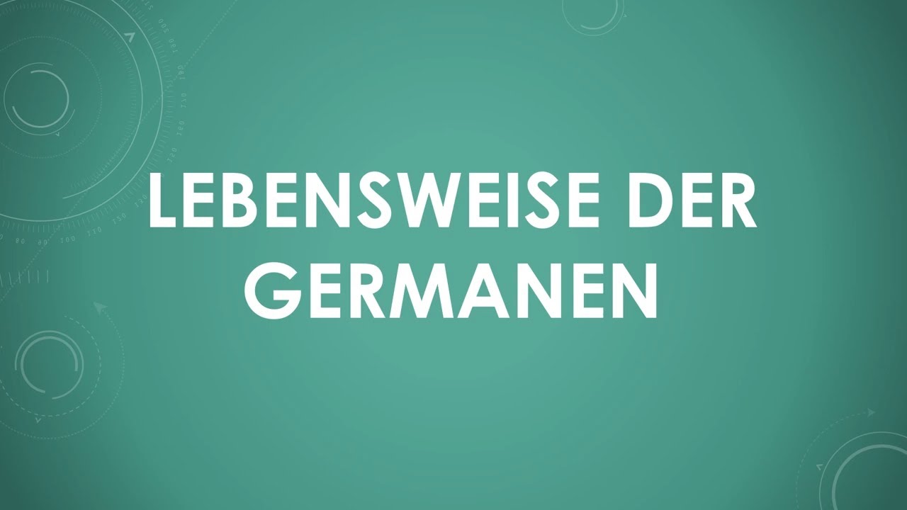 Lebensweise der Germanen einfach und kurz erkl&auml;rt