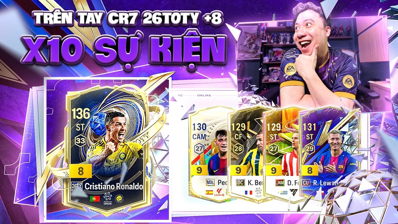 Vodka Quang | Lần đầu chạm tay Top k&egrave;o 26TOTY Ronaldo +8 c&ugrave;ng m&agrave;n quẩy x10 sự kiện unlock d&agrave;n +9 đẹp