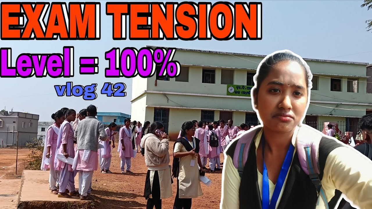 Exam Tension Level 100% 😰 | Vlog 42 | College Exam Day Full Stress