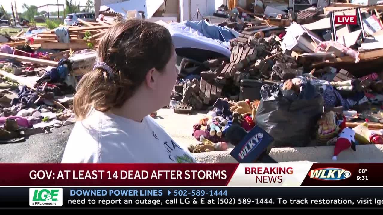 Tornado survivor in Laurel County shares story after her house was destroyed