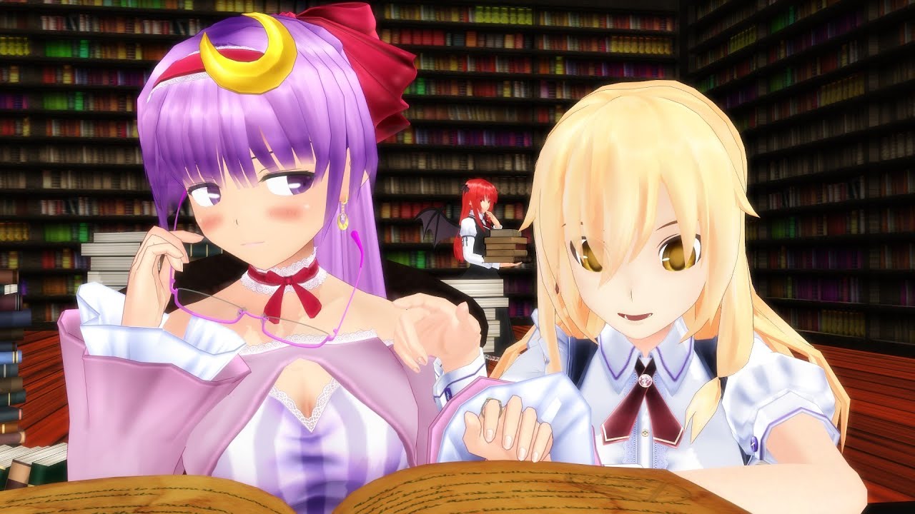 【東方ＭＭＤ紙芝居】パチュリーは以外に魔理沙のことが好き？