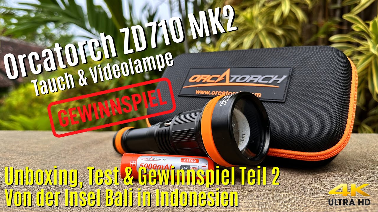 Orcatorch ZD710 MK2 Tauch & Videolampe 
