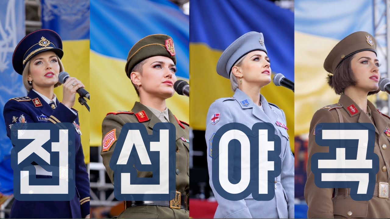 풀영상 [전선야곡] 우크라이나 여군 메들리 버전 Ukrainian Female Soldiers Sing A Korean War Song In A Medley #우크라이나 #여군