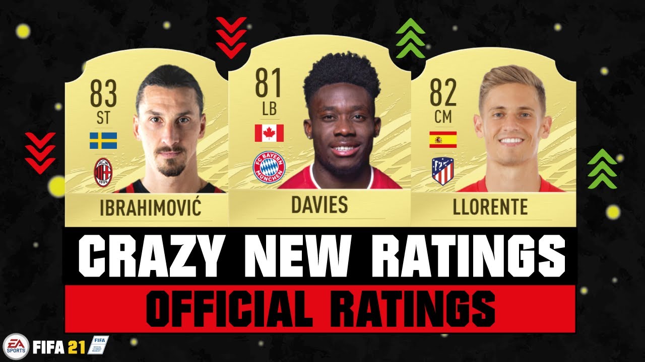 FIFA 21 | CRAZY NEW PLAYER RATINGS! ✅😲| FT. DAVIES, LLORENTE, IBRA... etc