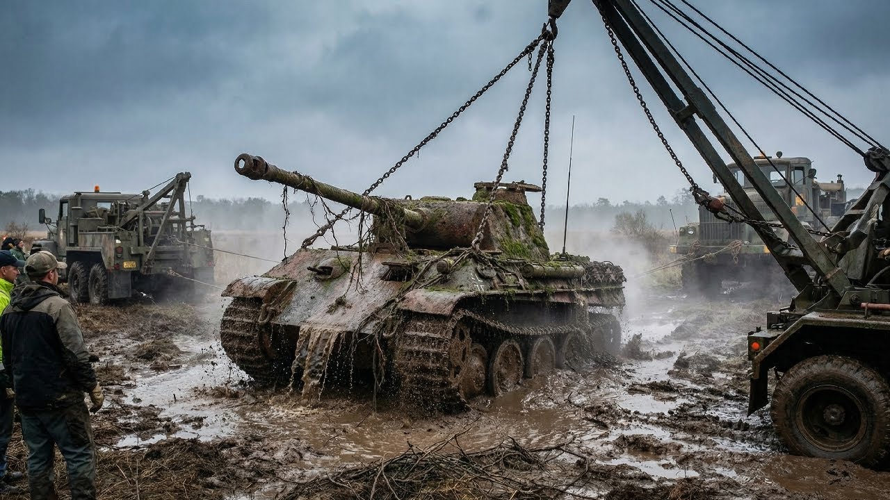 Salvaging and Restoring a WW2 Panther Tank | Found in Battlefield Ruins ASMR