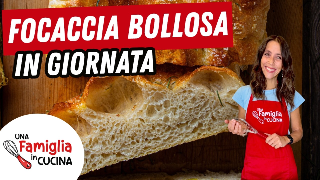 Come fare la FOCACCIA MILLE BOLLE in GIORNATA: croccante fuori e morbida dentro!
