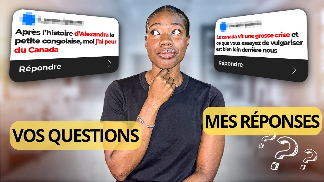 Je réponds à vos commentaires!