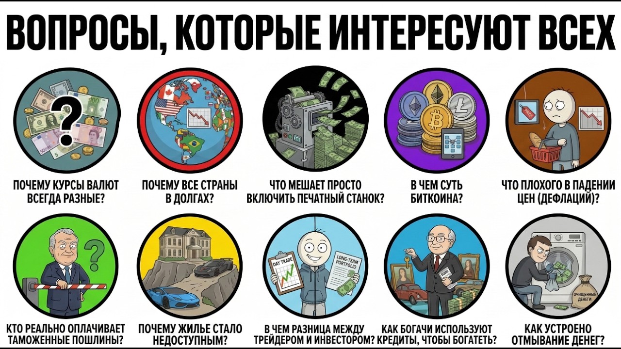 Простое объяснение финансовых вопросов, которые есть у КАЖДОГО. Что такое биткоин.