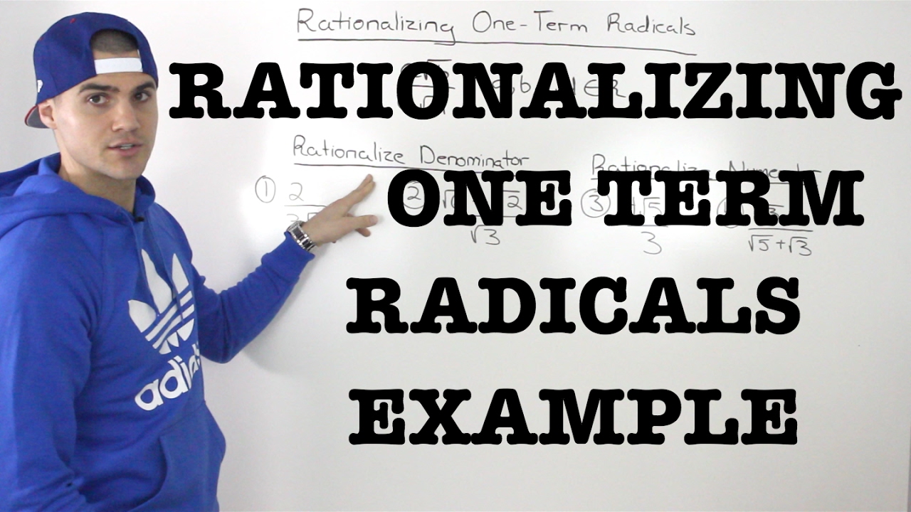 MCV4U (1.1) - rationalizing one term radicals example - calculus